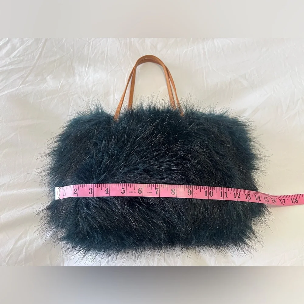 CrewCuts | Girls Teal Green | Monster Furry Shoulder Bag Tote | J. Crew